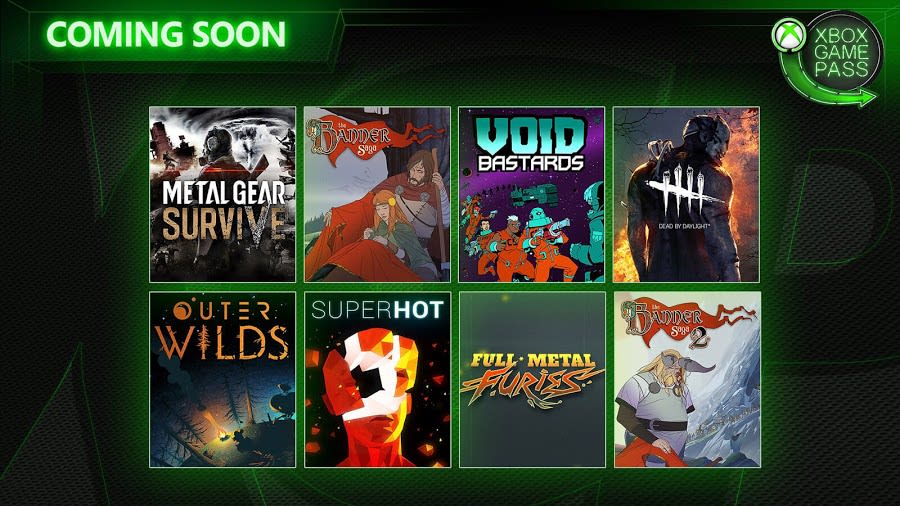 Xbox Game Pass to Add Metal Gear Survive, Outer Wilds and More