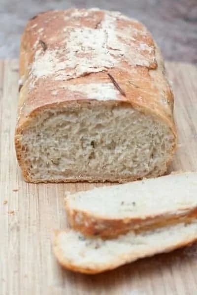 No Knead Rosemary Garlic Bread