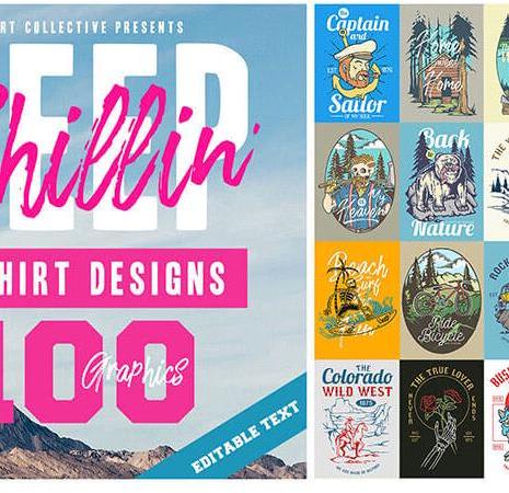 100 Keep Chillin' T-Shirt Designs