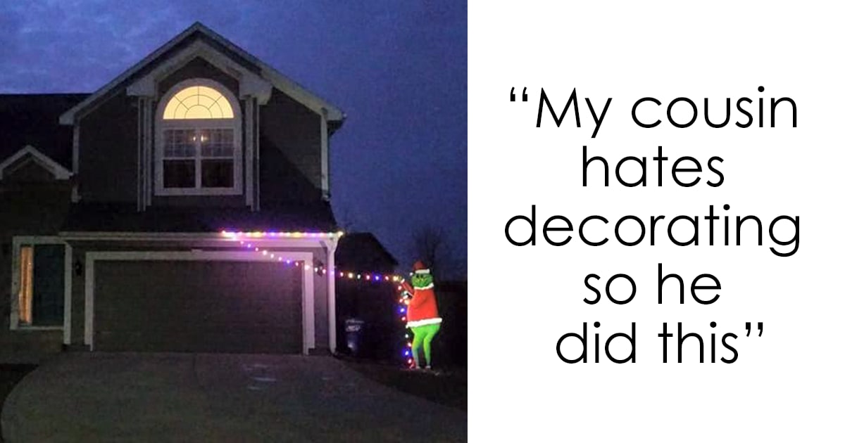 24 Times People Were So Lazy To Decorate For Christmas, They Came Up With The Most Genius Ideas
