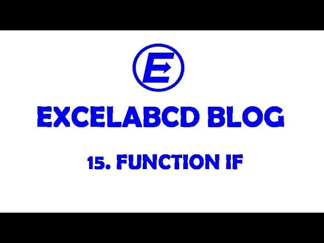How to use the function IF