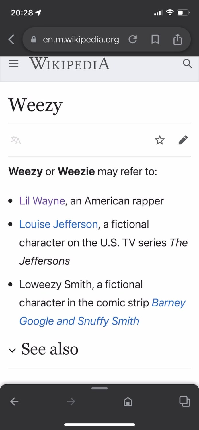 Lil Wayne can beat the Wikipedia Philosophy thing!