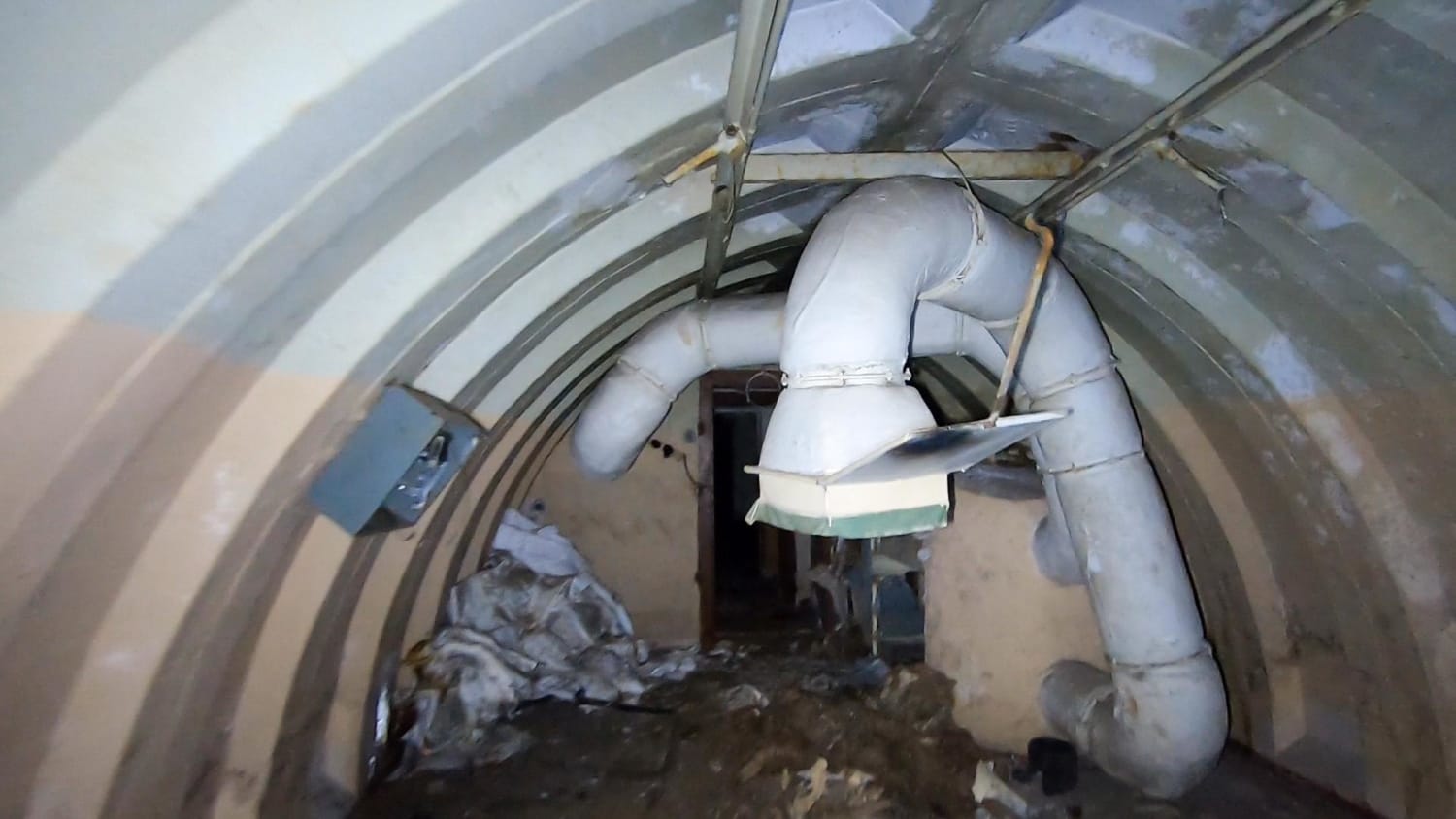 Abandoned secret underground bunker