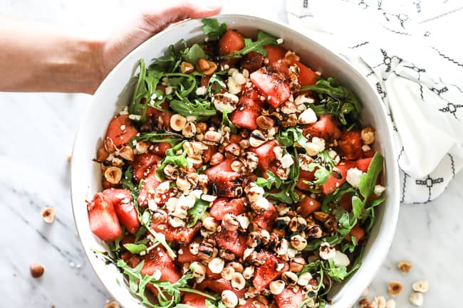 Easy + Healthy Watermelon Salad (Paleo + Whole30)