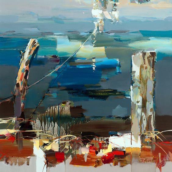 Cold Spring Harbor By Josef Kote, Acrylic Painting