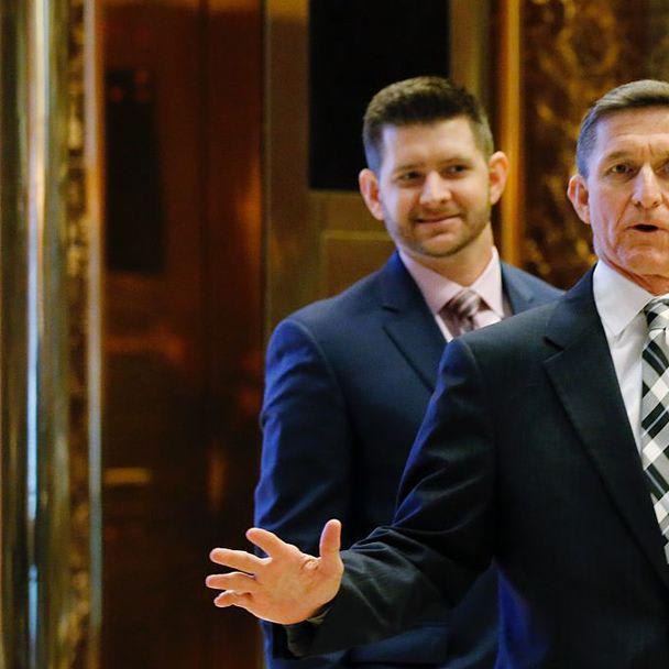 Michael Flynn gets a 'good luck' from Trump as he heads to court for sentencing