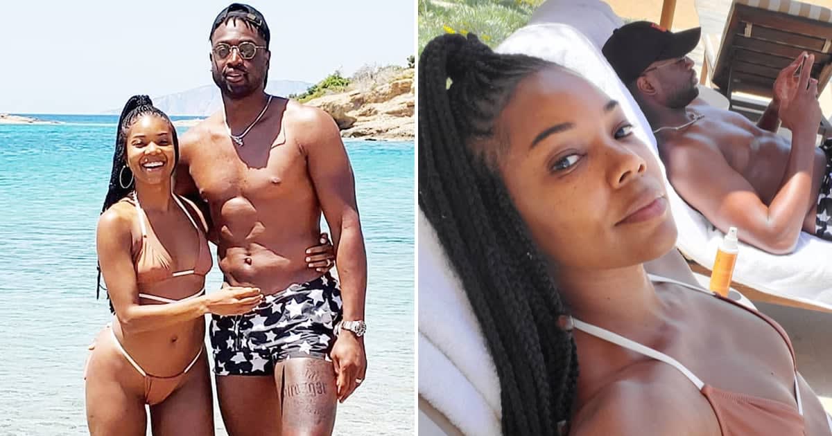 Gabrielle Union and Dwyane Wade's Sexy Greece Vacation Pics Are Enough to Make Us Book a Flight