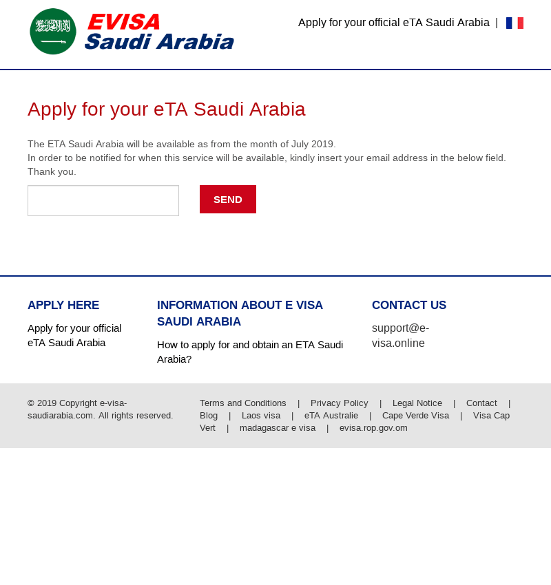 Online Application Form for Saudi Arabia E-visa - E-Visa-Saudi Arabia