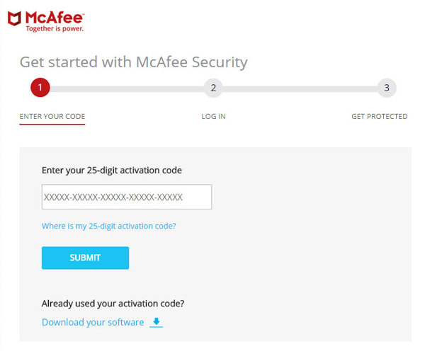 McAfee.com/Activate - Enter your code - Redeem McAfee Retail Card