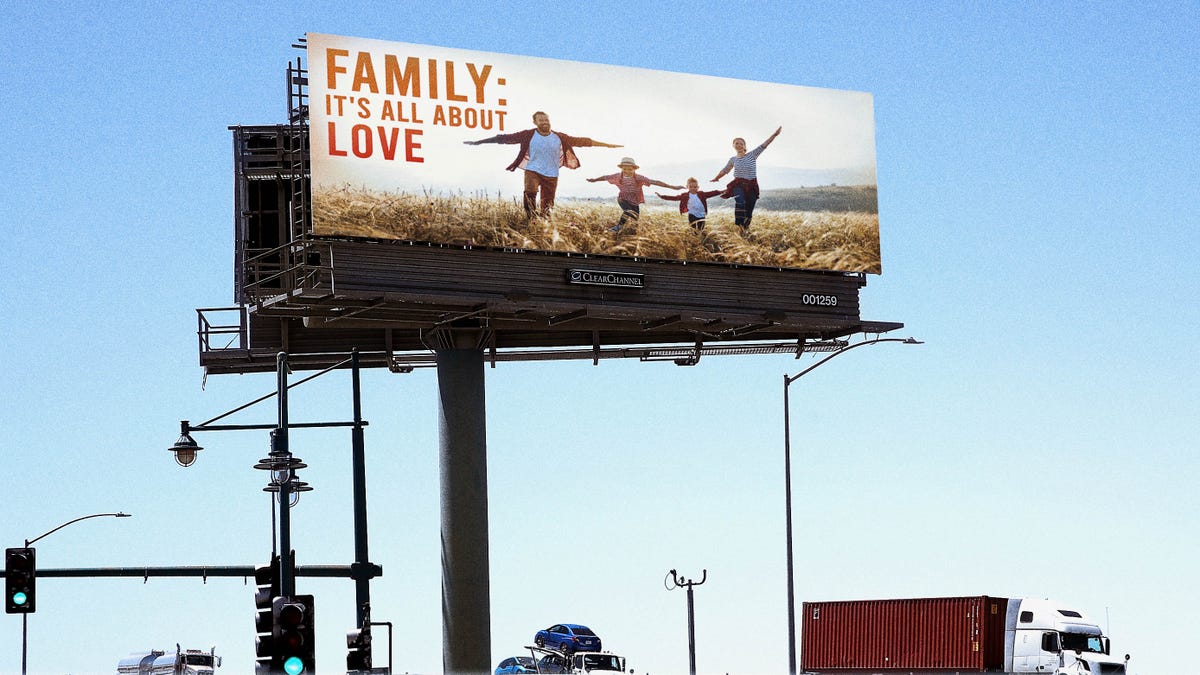 Billboard With Happy Family Inspires Estranged Dad To Almost Call Kids