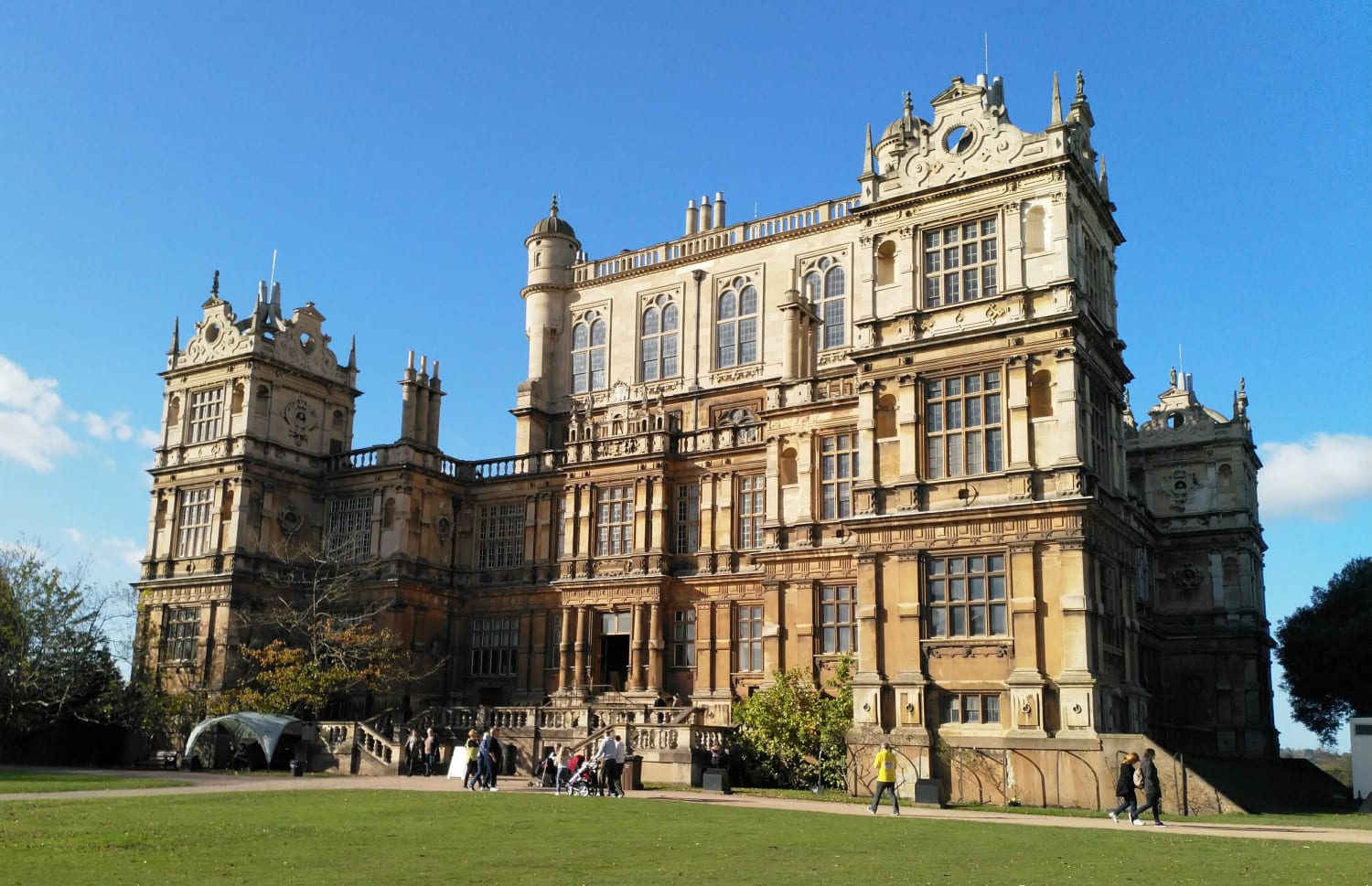Wollaton Hall, Nottingham. 16th-century, English Renaissance style mansion housing natural history museum, set in parkland.