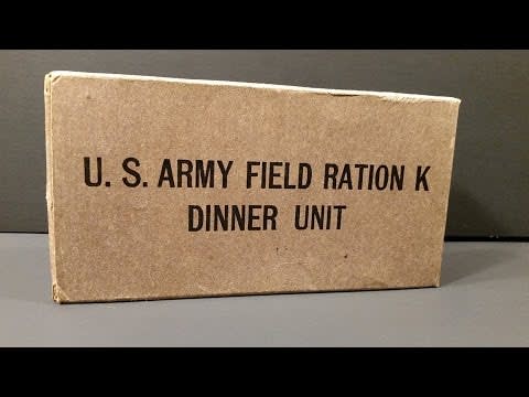 1943 US Army Field Ration K Dinner Unit Vintage MRE Review Meal Ready to Eat Taste Test