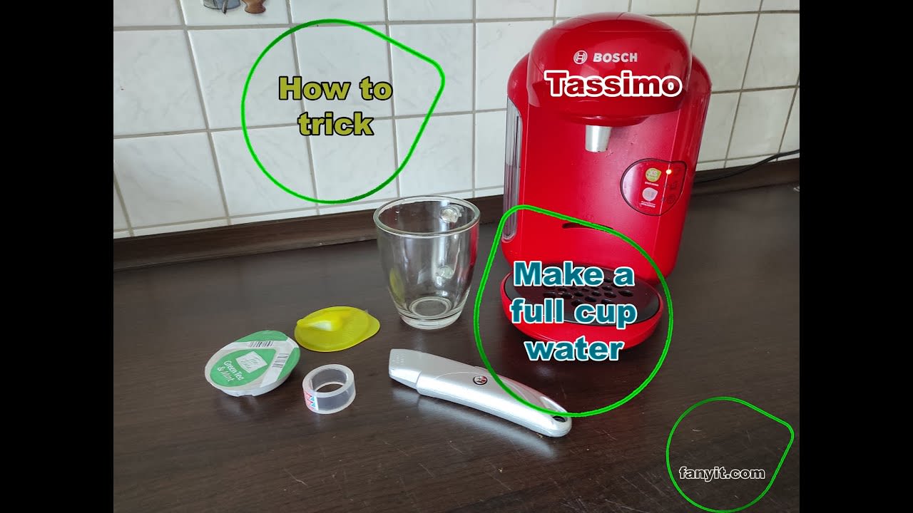 How to trick Bosch Tassimo to make a full cup water