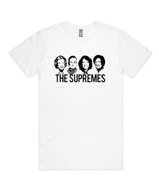 THE SUPREMES Supreme Court RBG Sotomayor Kagan admired T-shirt