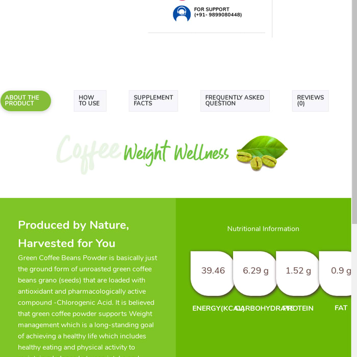 Buy Neuherbs Green Coffee Beans Powder for Weight Management