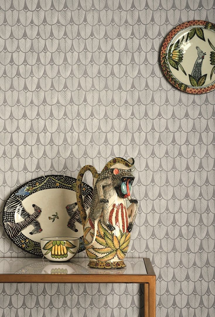 Narina by Cole & Son - Linen - Wallpaper : Wallpaper Direct