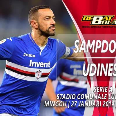 Prediksi Sampdoria vs Udinese 27 Januari 2019 - Liga Italia