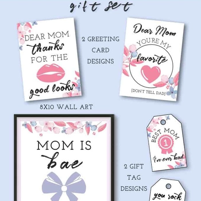 Free Printable Mother's Day Gift Set