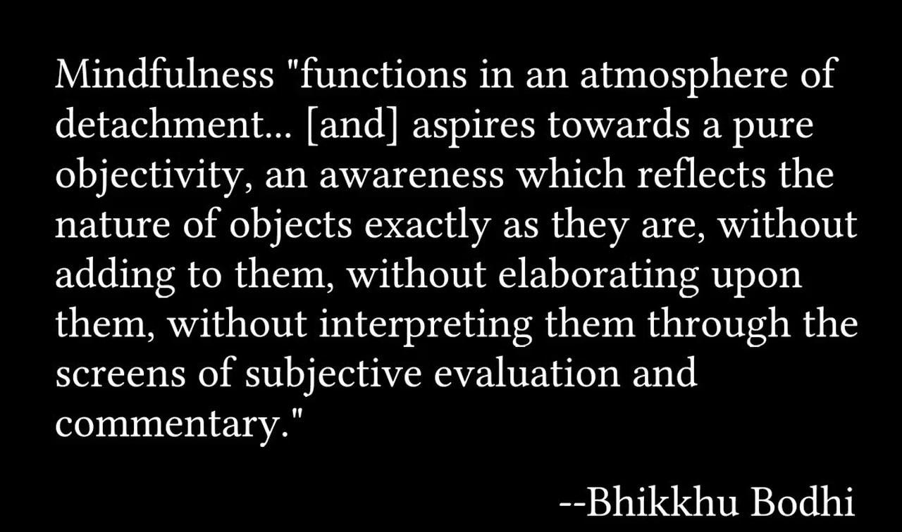 Bikkhu Bodhi on Mindfulness