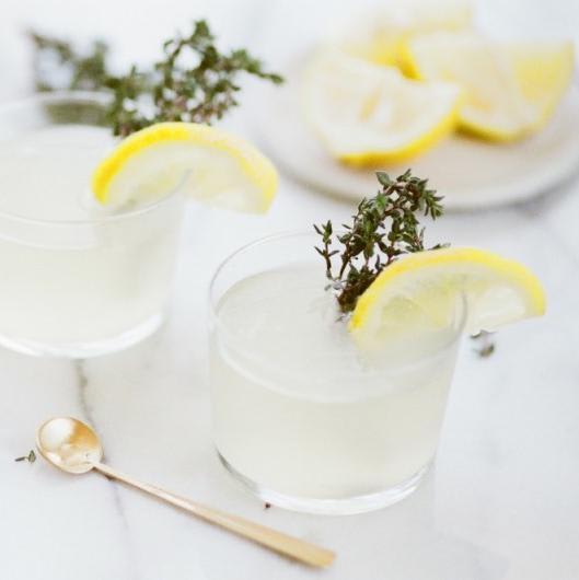 The Summer Sun - Lemon Thyme Cocktail Recipe
