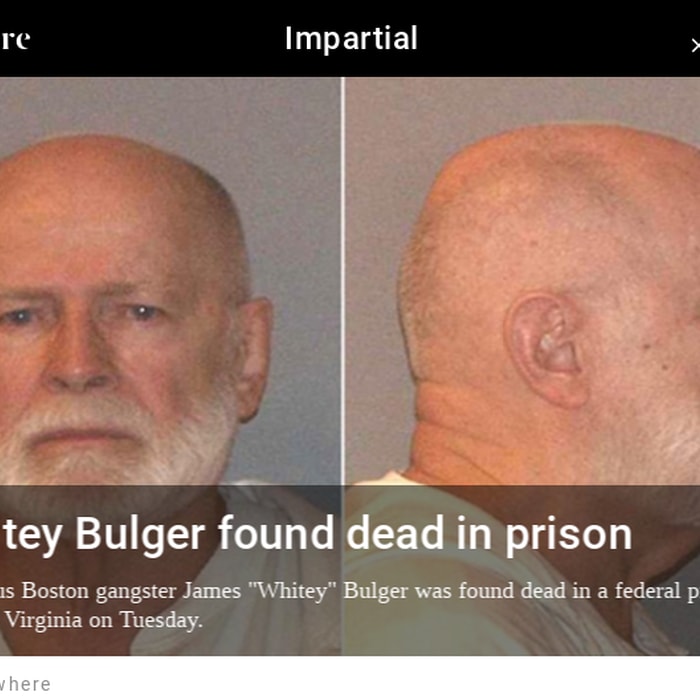 Whitey Bulger found dead in prison
