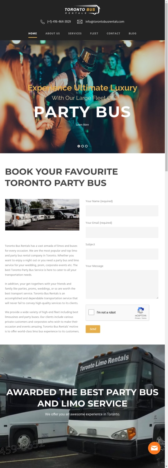 Toronto Party Bus And Limo Bus Rental Services
