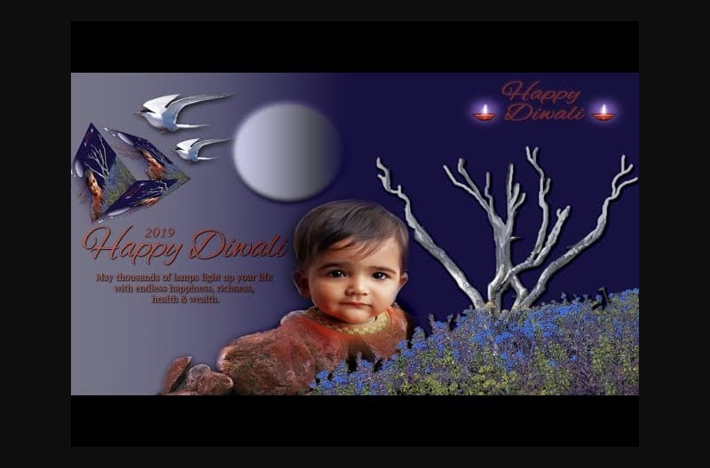 Online best diwali 3d greeting card maker