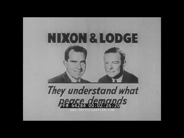 1960 RICHARD NIXON FOR PRESIDENT TV COMMERCIALS NIXON-LODGE PRESIDENTIAL CAMPAIGN 64284