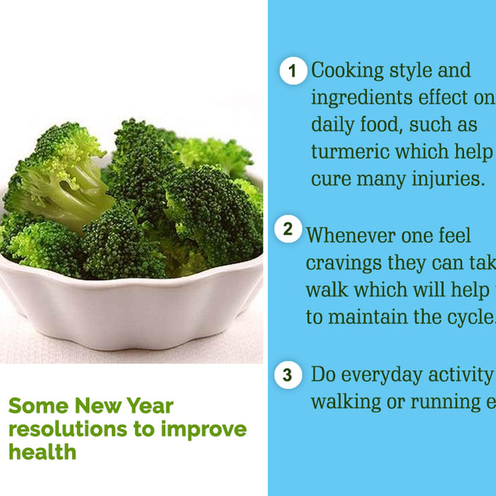Some New Year resolutions to improve health