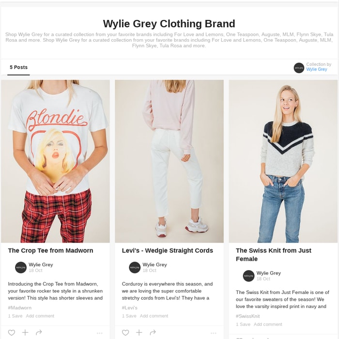 Wylie Grey Clothing Brand, a collection by Wylie Grey