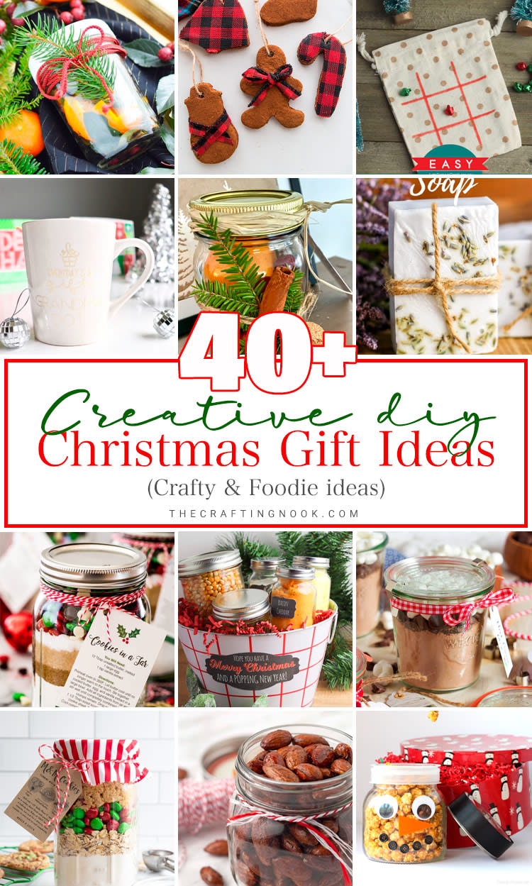 40+ Creative DIY Christmas Gift Ideas (Crafty & Foodie)