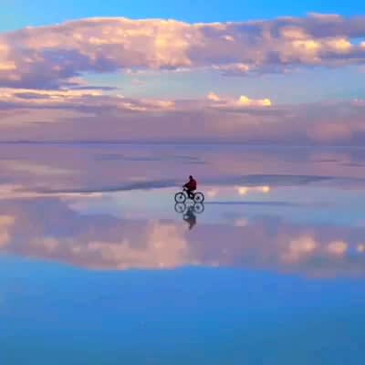 Salar de Uyuni, Bolivia... world’s largest salt flat...where the earth and sky seem to merge..