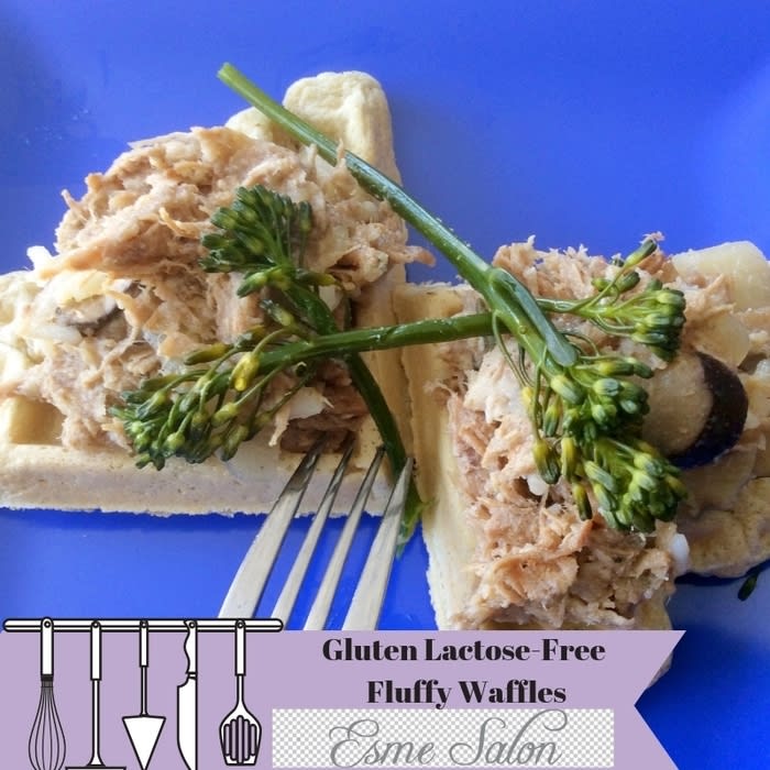Gluten Lactose-Free Fluffy Waffles ready in 30 minutes!