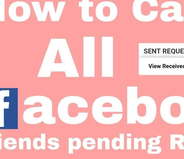 Cancel All Pending Friend Requests on Facebook using this script