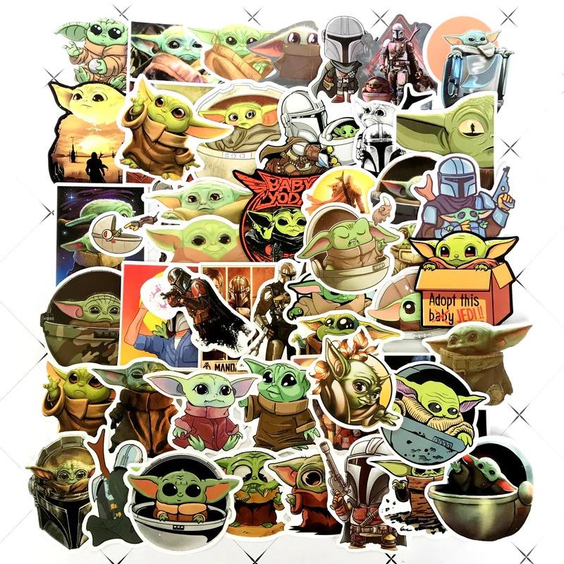 Baby Yoda 50-piece sticker packs are all over Amazon for less than $10