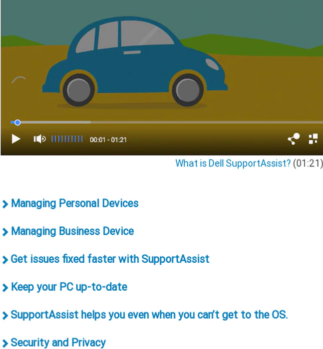 Dell SupportAssist for PCs and tablets