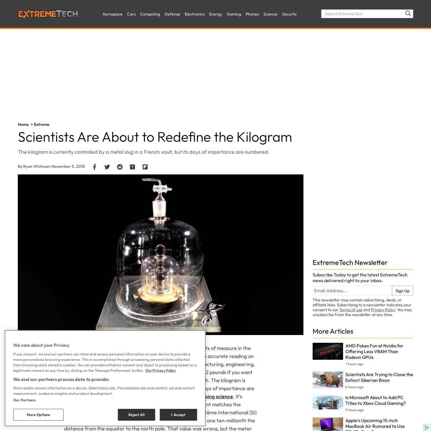 Scientists Are About to Redefine the Kilogram