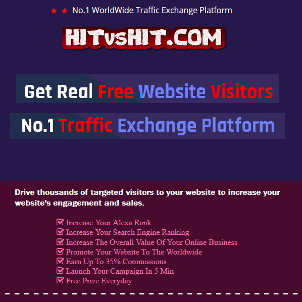 No.1 Traffic Exchange Platform: Get Free Website Traffic