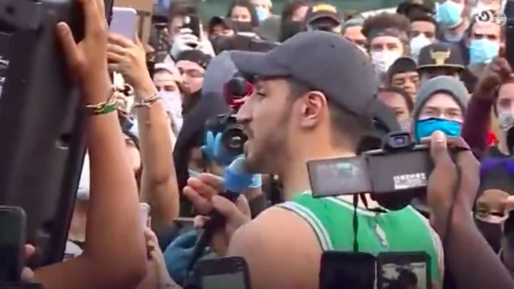 VIDEO: Enes Kanter Delivers Speech at Sunday's Peaceful Boston Protest