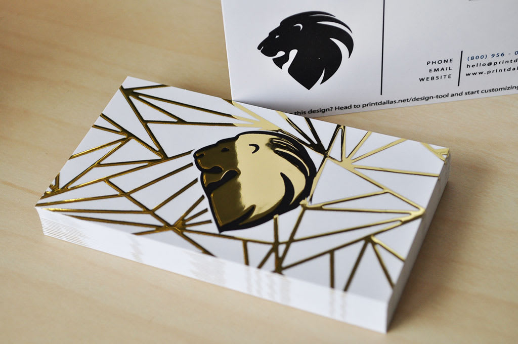 Introducing our 3D Raised Foil & Raised UV Business Cards