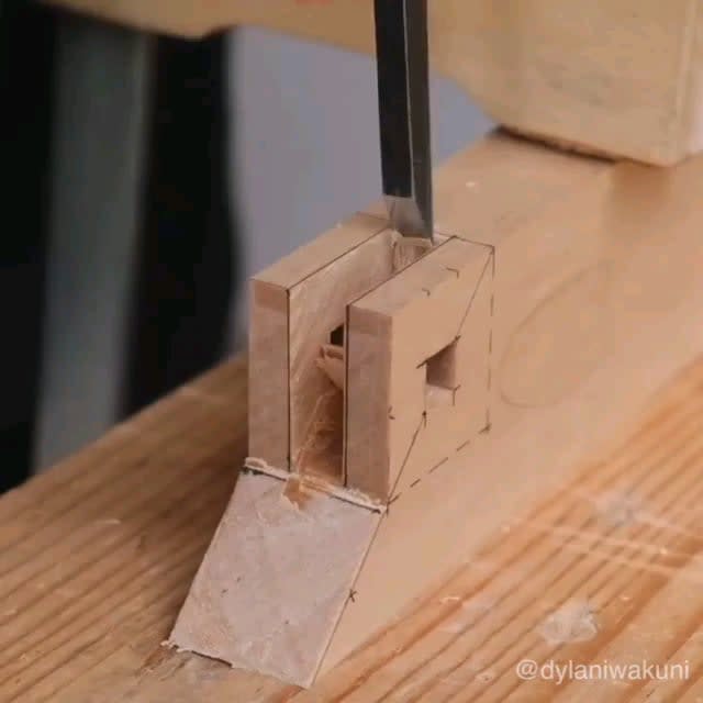 Complicated wood joint