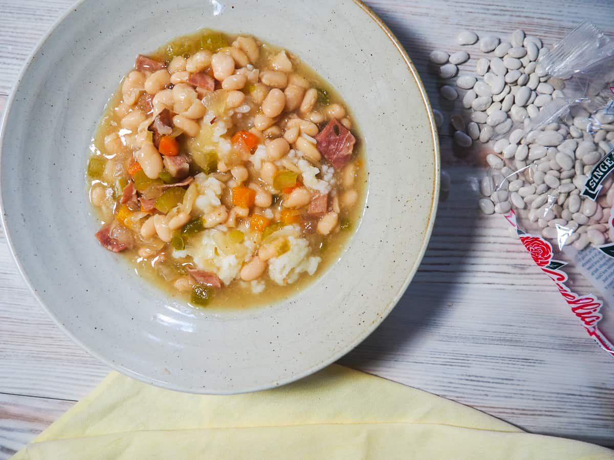 White Beans and Ham - Slow Cooker - Southern Bytes