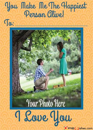 Create love Card with Photo Online - Name Photo Card Maker