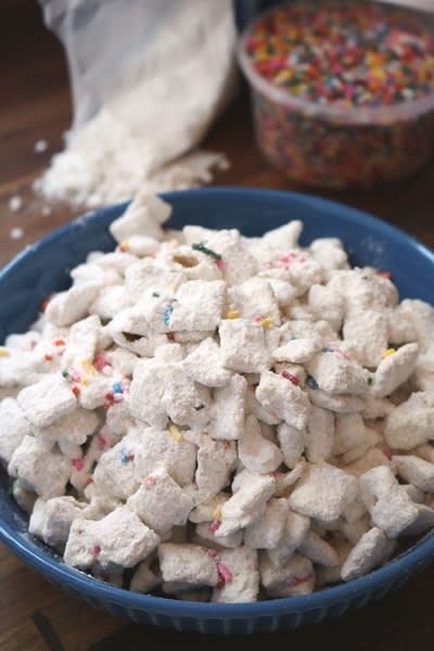 Cake Batter Puppy Chow