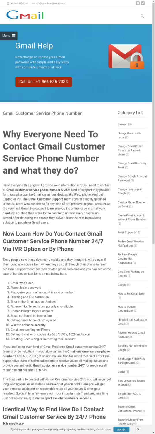 Gmail Customer Service Phone Number