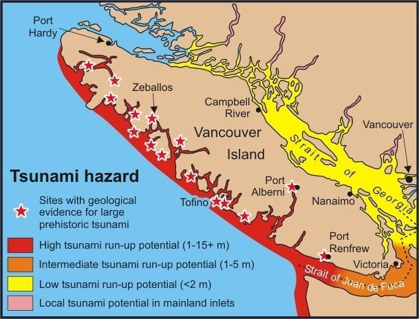 Vancouver Island overdue for the BIG ONE is also in line for the next mega-thrust TSUNAMI