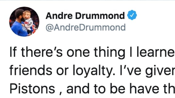 Andre Drummond Calls Out Pistons for Lack of Notice Before Trade to Cavaliers