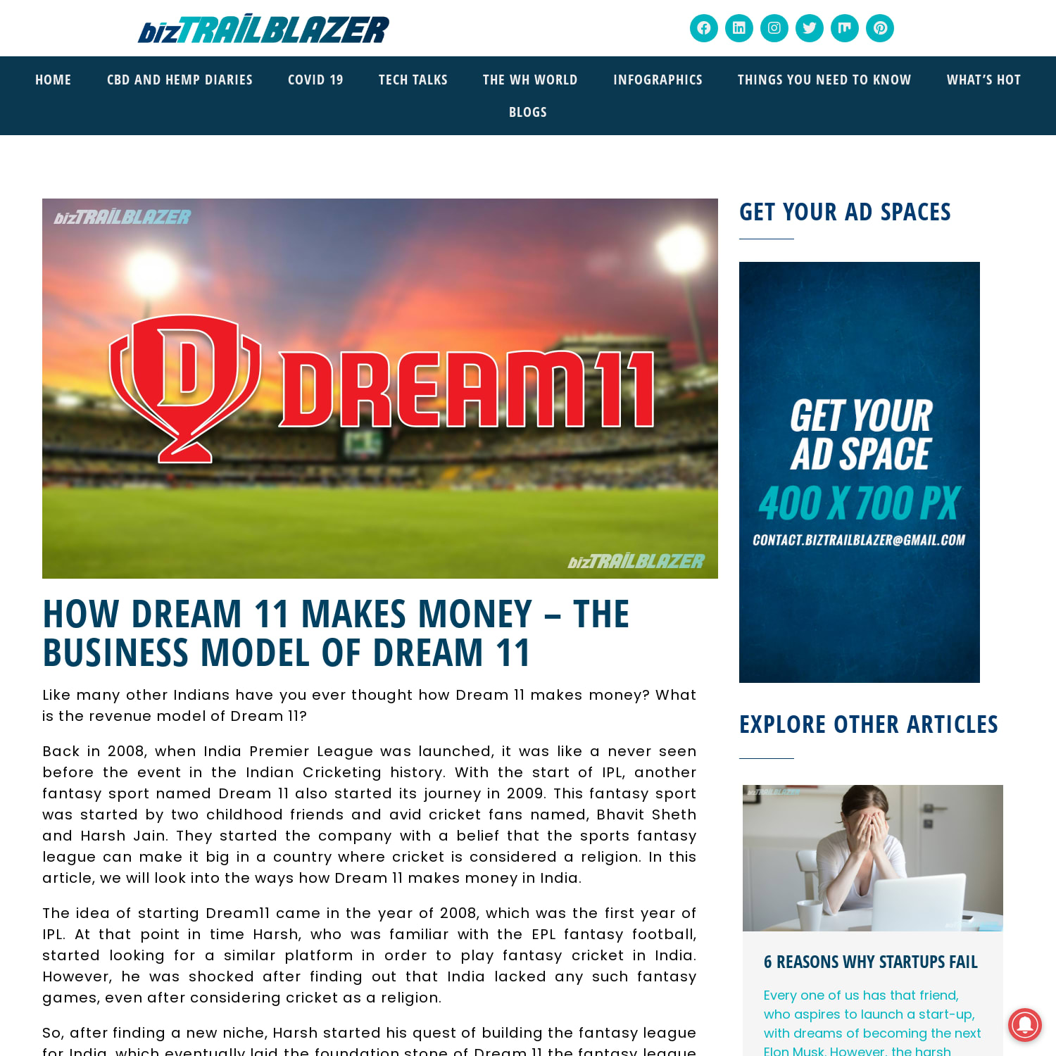 How Dream 11 Makes Money - The Business Model of Dream 11