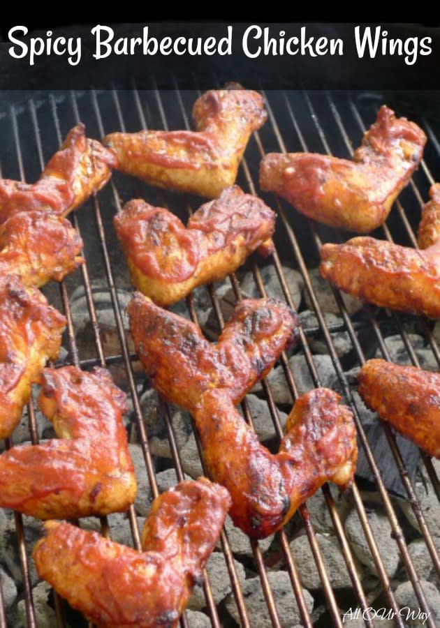 Spicy Barbecued Chicken Wings