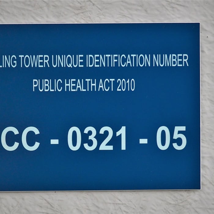UID number signs explained - Legionella Resources For NSW Facilities